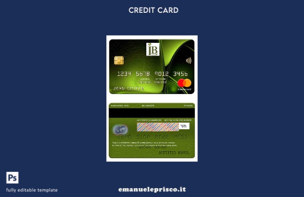 modello di carta mastercard della Liberia IB International Bank in stile verific
