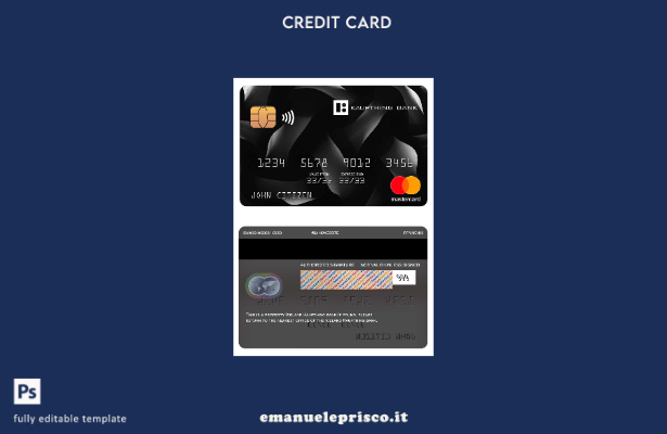 modello di carta mastercard della banca islandese Kaupthing in stile verificato