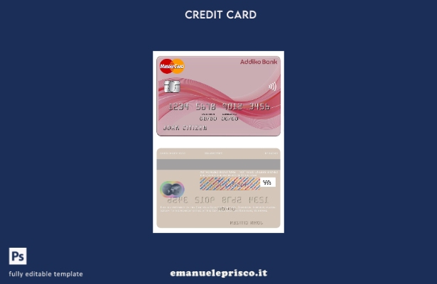 modello di carta mastercard stile verificato Suriname Centrale Bank van Suriname