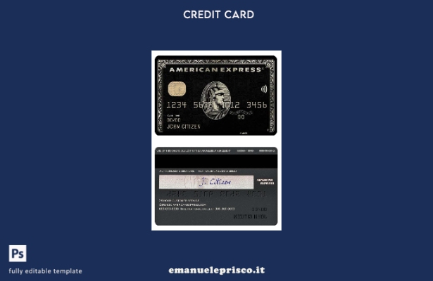 modello di carta nera amex della banca PNC USA stile verificato
