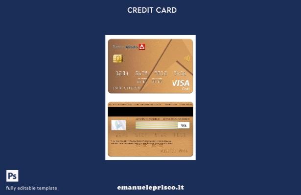 modello di carta oro visto bancario Panama Banco Aliado stile verificato
