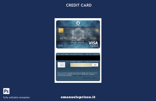modello di carta per firma visto Filippine Rizal Commercial Banking Corporation