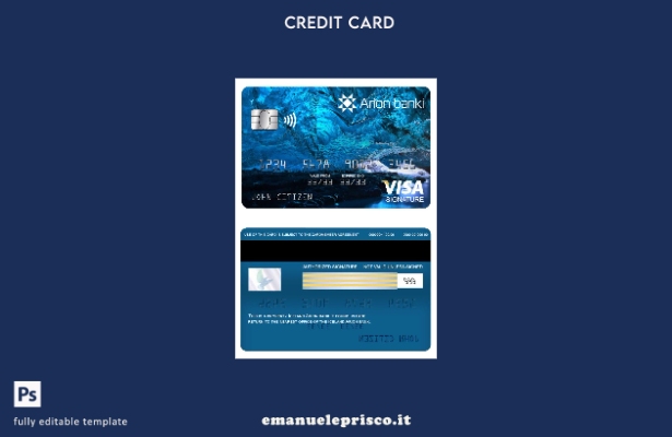 modello di carta per firma visto Islanda Arion in stile verificato