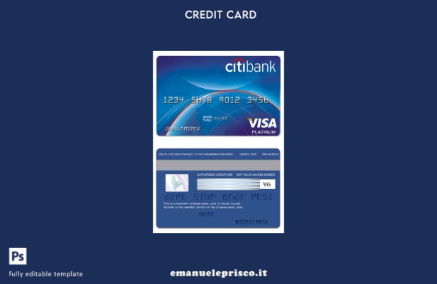 modello di carta platino per visto bancario Laos PayPower in stile verificato