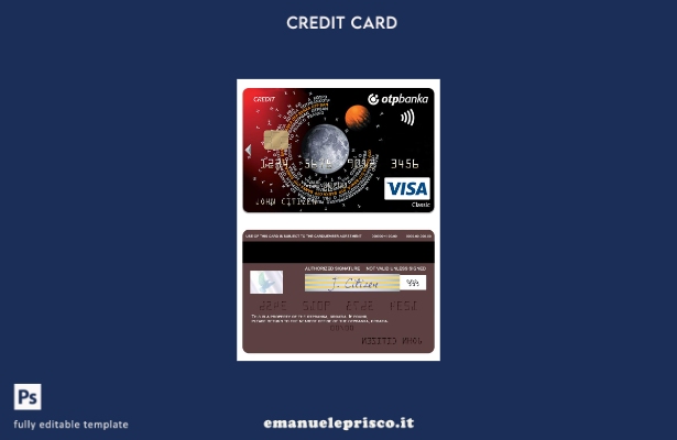 modello di carta rateale classica per visto Croazia OTP banka stile verificato