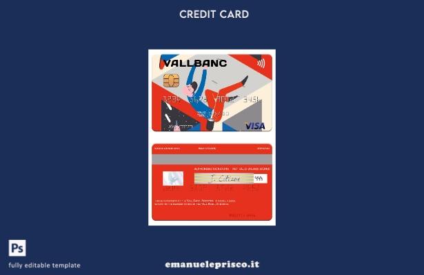 modello di carta visto Andorra Vall Banc in stile verificato