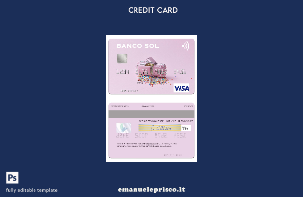 modello di carta visto Angola Banco Sol in stile verificato