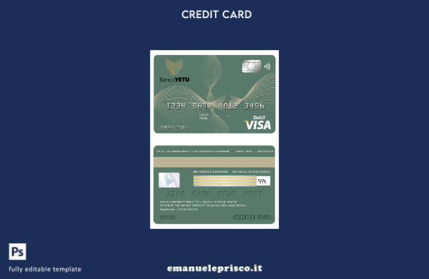modello di carta visto Angola Banco Yetu in stile verificato