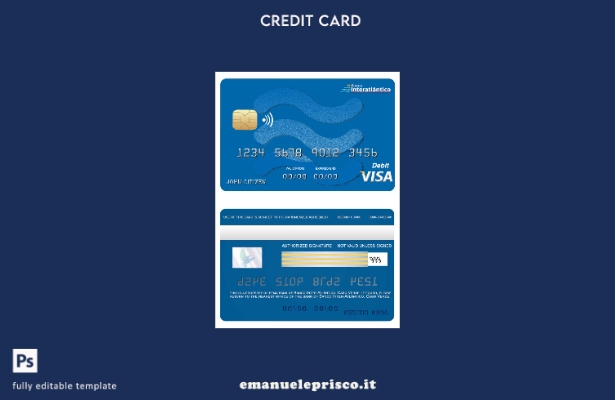 modello di carta visto bancario Cabo Verde Banco Inter Atlântico stile verificat