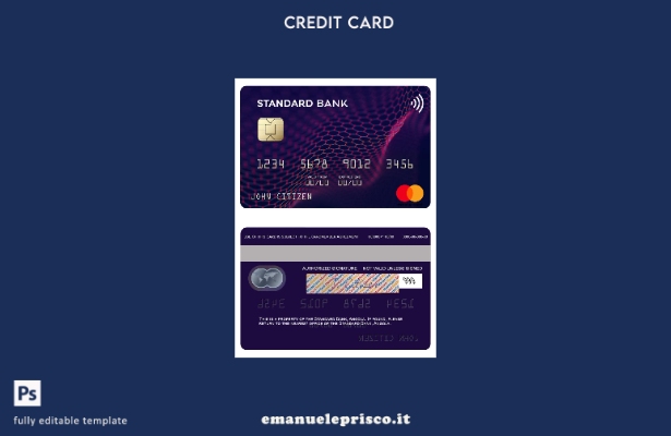modello di mastercard Angola Standard Bank in stile verificato