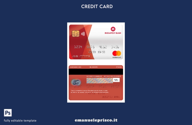 modello di mastercard bancario Ungheria stile verificato