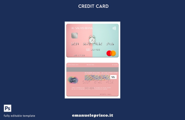 modello mastercard Algeria Al Salam Bank in stile verificato