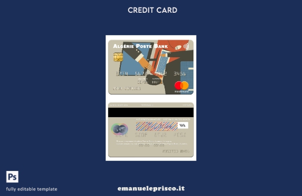 modello mastercard Algeria Algérie Poste Bank stile verificato