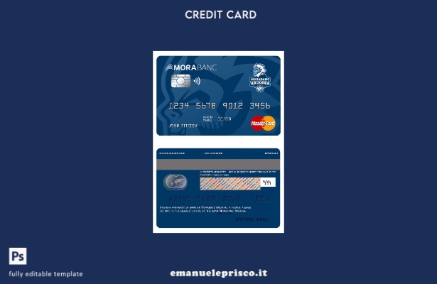 modello mastercard Andorra Morabank stile verificato