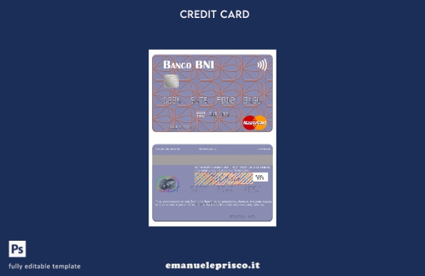 modello mastercard Angola Banco de Negócios Internacional stile verificato