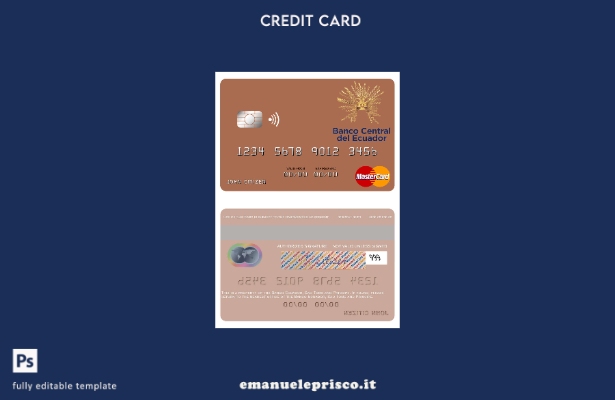modello mastercard Banco Ecuador stile verificato Sao Tomé e Principe