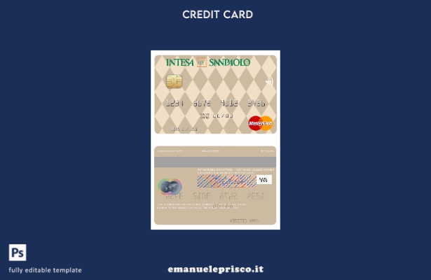 modello mastercard Intesa Sanpaolo Italia stile verificato