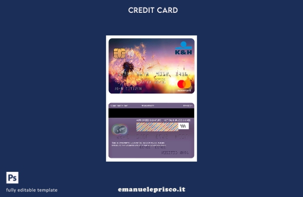 modello mastercard K&H Ungheria in stile verificato