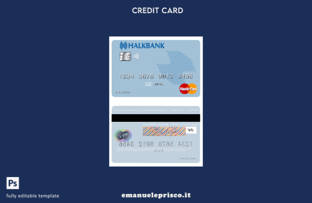 modello mastercard Macedonia Halkbank AD Skopje stile verificato