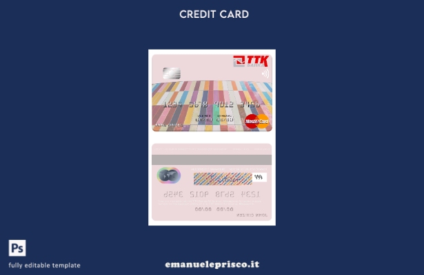 modello mastercard Macedonia TTK Banka AD Skopje stile verificato