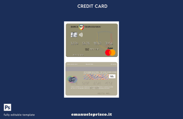 modello mastercard Moldova Banca Transilvania stile verificato