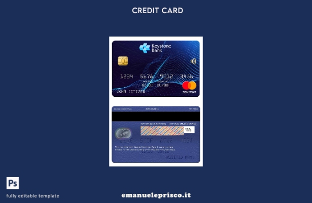 modello mastercard Nigeria Keystone Bank in stile verificato