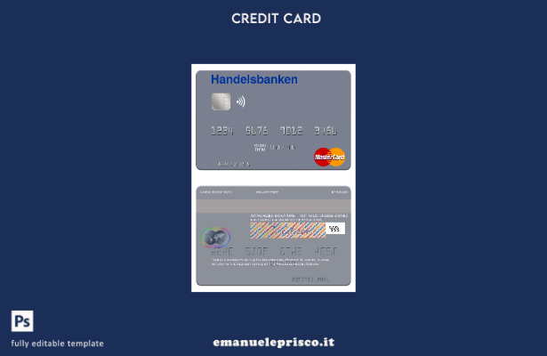 modello mastercard Norvegia Handelsbanken stile verificato