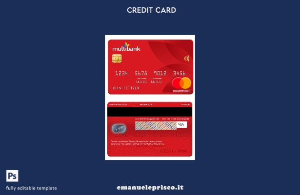modello mastercard Panama Multibank stile verificato