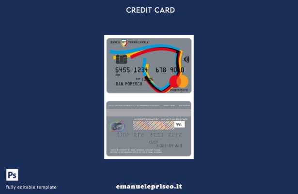 modello mastercard Romania BT Bank Mondo in stile verificato
