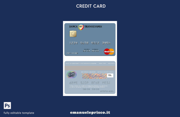 modello mastercard Romania Banca Transilvania stile verificato
