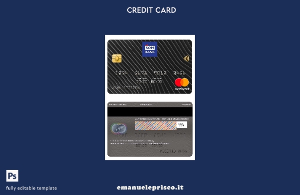 modello mastercard Somalia Sombank in stile verificato