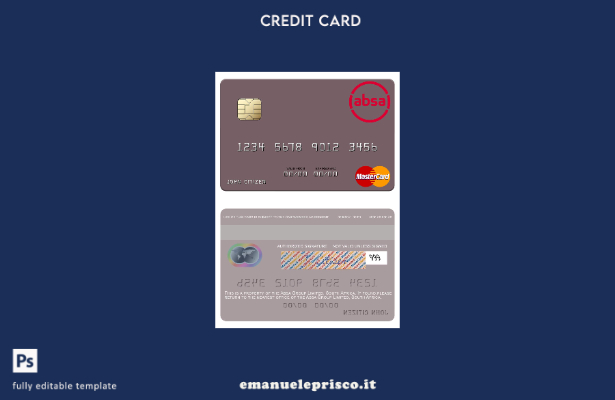 modello mastercard South Africa Absa Group Limited in stile verificato