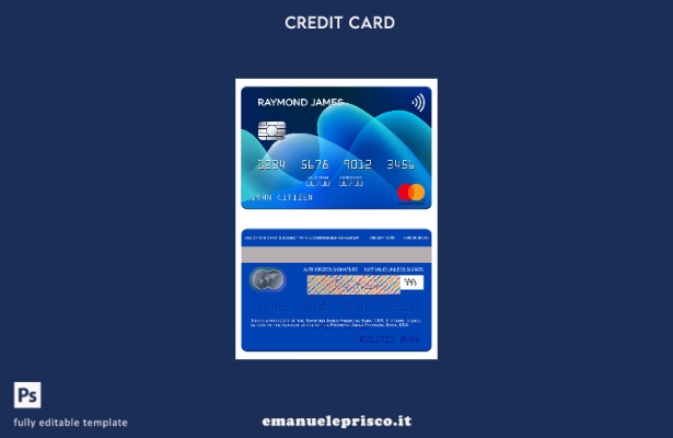 modello mastercard USA Raymond James Financial Bank in stile verificato