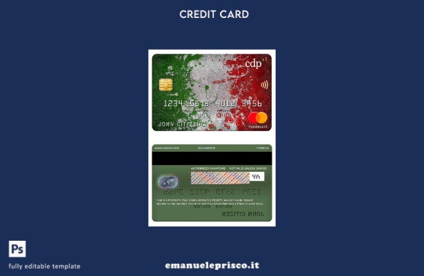 modello mastercard bancario stile verificato Italia Cassa Depositi e Prestiti