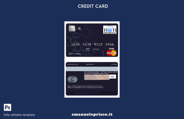 modello mastercard della Bhutan Bank of Bhutan in stile verificato