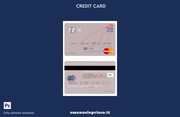modello mastercard della Syria Gulf Bank in stile verificato