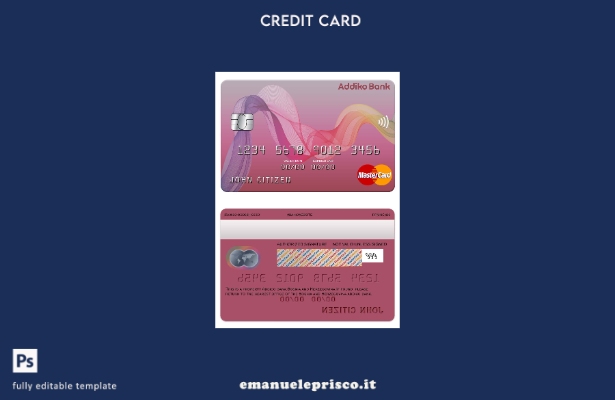 modello mastercard della banca Addiko stile verificato Bosnia ed Erzegovina
