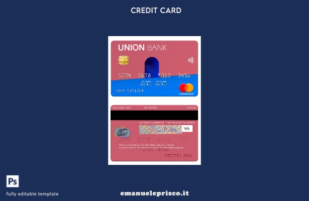 modello mastercard stile verificato dell'Albania Union Bank