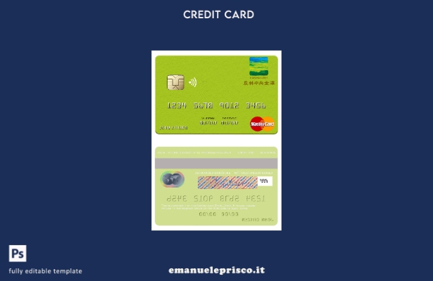 modello mastercard stile verificato della Japan Norinchukin Bank