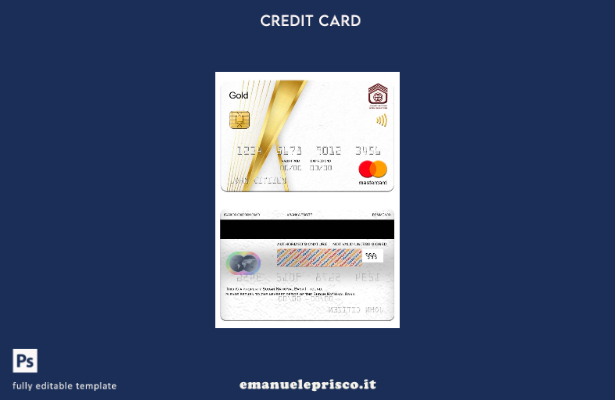 modello oro mastercard della Banca nazionale del Sudan in stile verificato