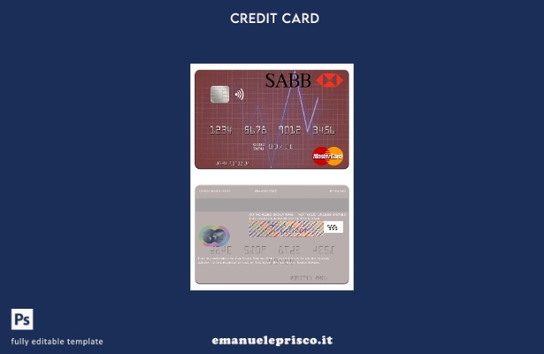 stile verificato Arabia Saudita Il modello mastercard della Saudi British Bank