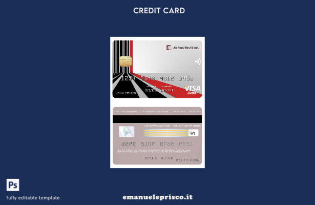 stile verificato Camerun Africa Primo modello di carta visto bancario