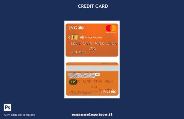 stile verificato Modello Netherlands ING Orange MasterCard
