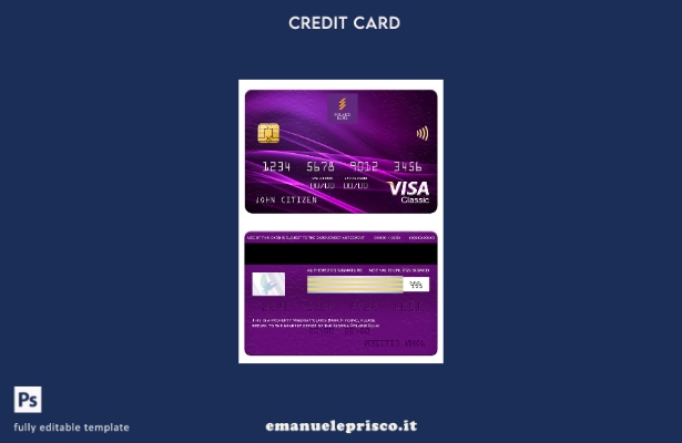 stile verificato Modello di carta classica per visto Nigeria Polaris Bank