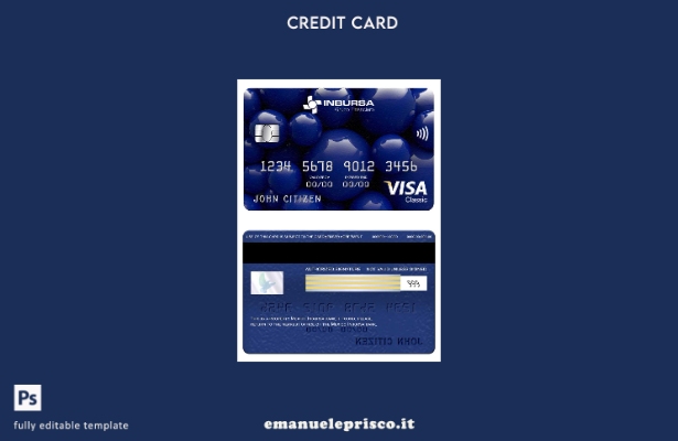 stile verificato Modello di carta classica per visto bancario Messico Inbursa