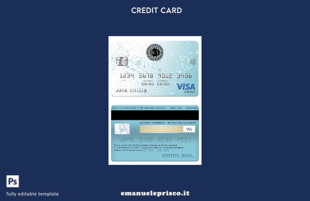 stile verificato Modello di carta classica per visto bancario Venezuela Banco Ce