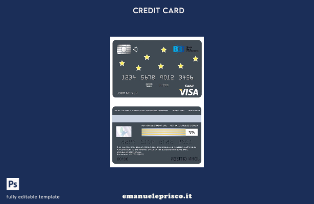 stile verificato Modello di carta di visto bancario Bosnia Erzegovina Bosna Inte