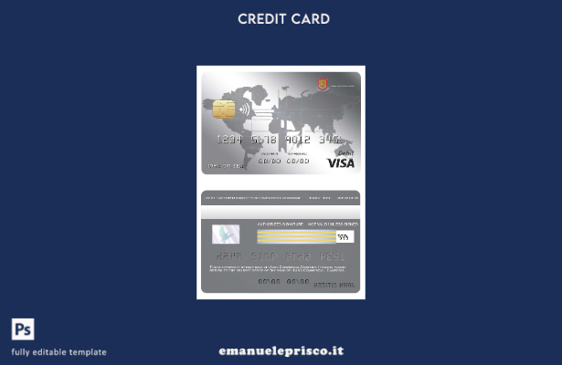 stile verificato Modello di carta di visto bancario commerciale della Cambogia U