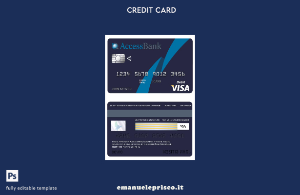 stile verificato Modello di carta di visto bancario per l'accesso all'Azerbaigia