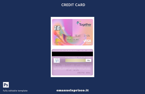 stile verificato Modello di carta elettronica per visto bancario USA Missouri To